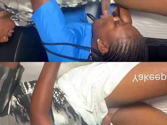 Black Nurse got so lewd when that babe sees her patient erecting