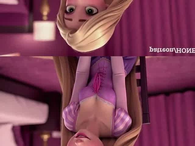 Shy Rapunzel in Sex Casting! Virginal Princess Does 1st Blow job, Deepthroat & Tugjob Tangled CG toon animation