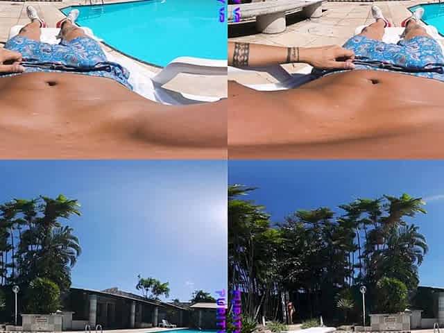 PURITYVR Curvy Latina Maria fucked poolside