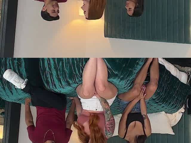 STEAMY 3some with hot pair leads to double CREAMPIE Sophia Locke - Max Fills Hailey Rose