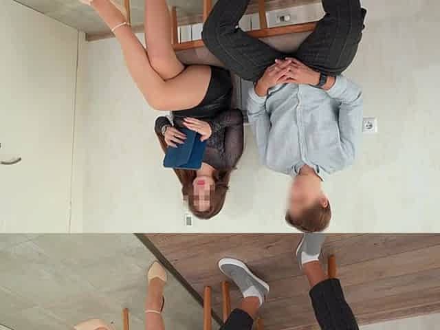 Stranger in Hose and High Heels Gives Private Tugjob