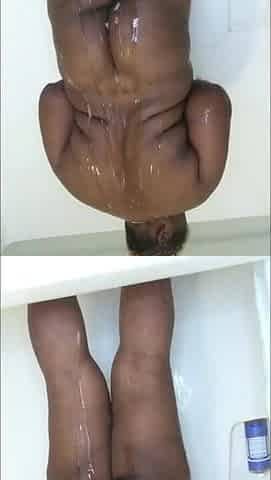 This babe washed her wicked butt