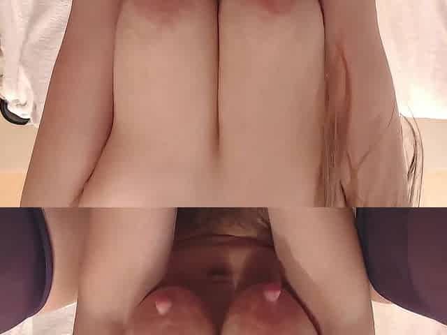 Fingering My Cunt Large Natural Saggy Bazookas - Play Teats - Masturbation