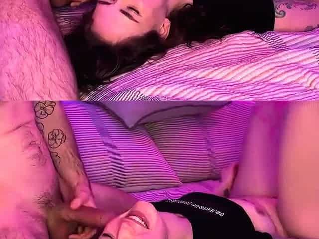 A tatted girl experiences a woman orgasm