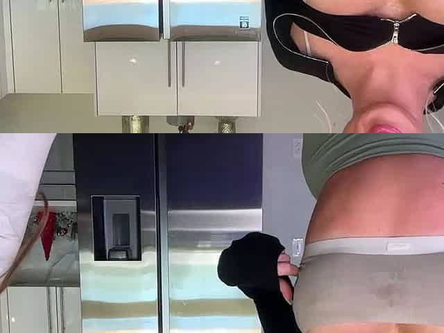 Webcam blonde babe fucks and sucks her boyfriend off