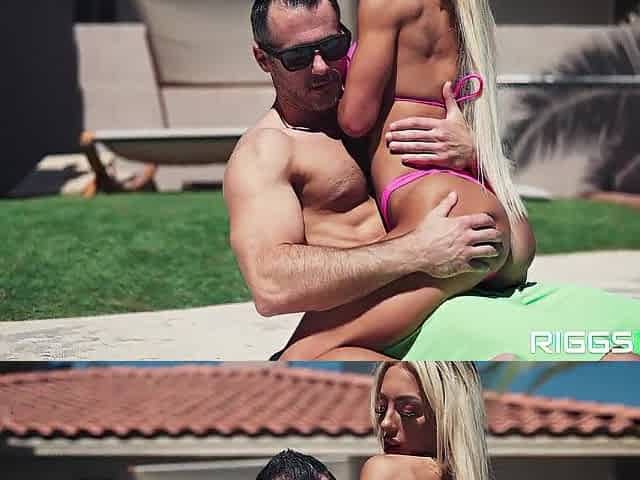 Ripped Bikini Fitness Model Banging Outdoors