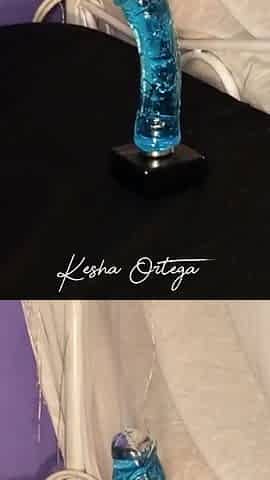Horny Temptress Kesha Ortega Feeds Her Hungry Pussy with a Crystal Toy