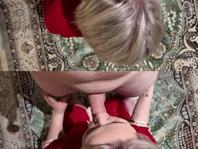 The buxom, mature stepmother engaged in sexual intercourse with her stepson.
