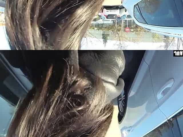 Little Latina Car Parking Blow and Fuck