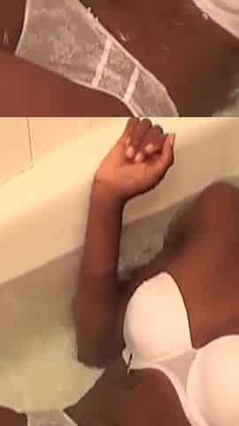 Tristina Millz so Hot She Entered the Bath with High Heels Ready for Girl Masturbation
