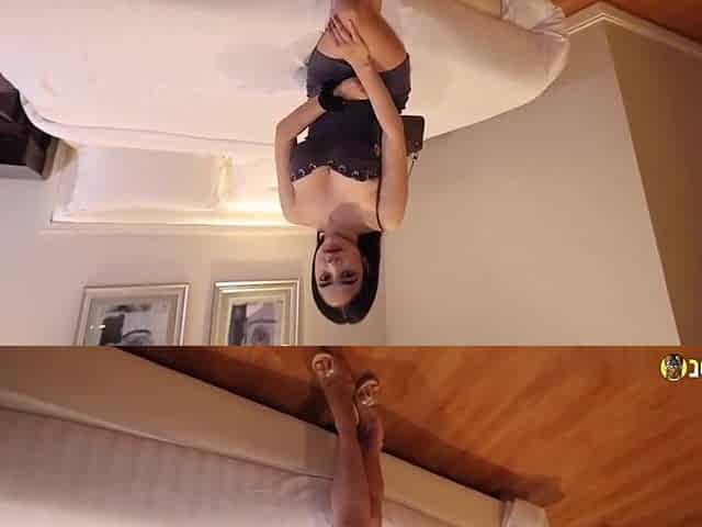 JohnTronX - Sizzling hawt breasty Oriental honey gets screwed hard and creampied