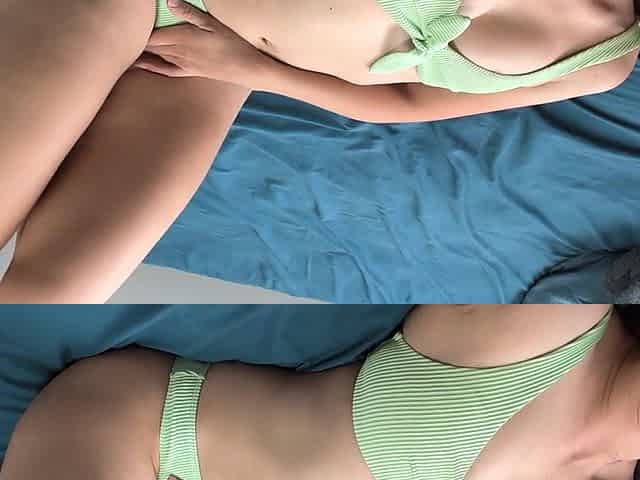 sweetheart masturbates in bikini