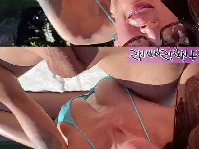 Cougar Hits On Hawt Dude At Pool to Leave Him With Blue Balls and Bangs Him the Next Day - Shay Sights