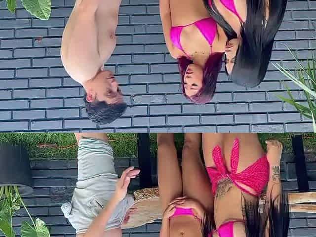 Our shy but large ramrod neighbour is in the pool and my ally and I are actually turned on - Valeria Lopez