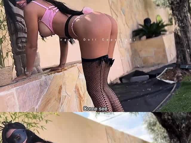 Blowjob fucking cumshot outdoors