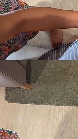 Accidental Cum with Double Cumshot Handjob From the Hottest Skinny Brunette Babe Working on Big Cock