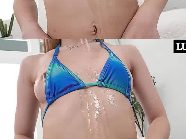 Keira's Oily Twat Gets Stuffed With Obese Shlong!