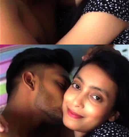 Desi couple dinky boy hard funking doogy style sex bed part1