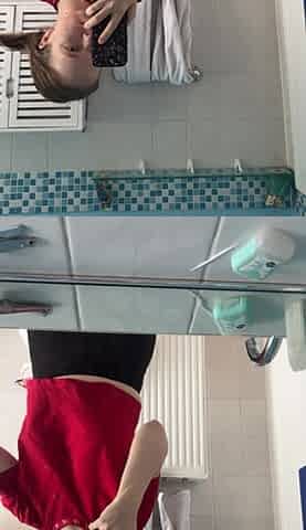 Teen with Perfect Body Showers