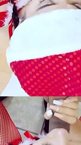 Christmas anal with a sexy Santa
