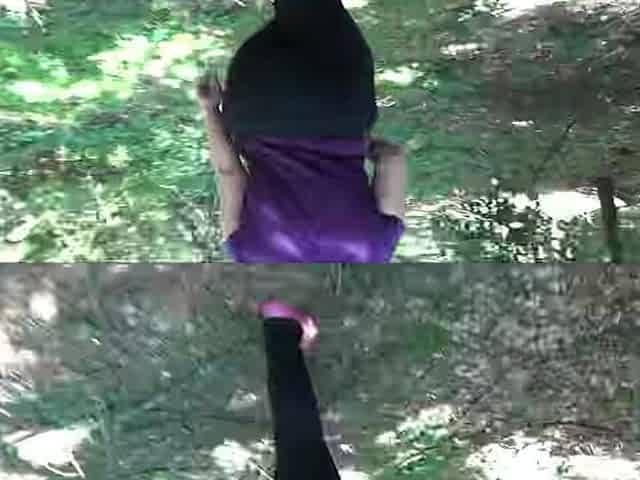 Ass Youthful Girlfriend Fellatio and Bang in Forest!