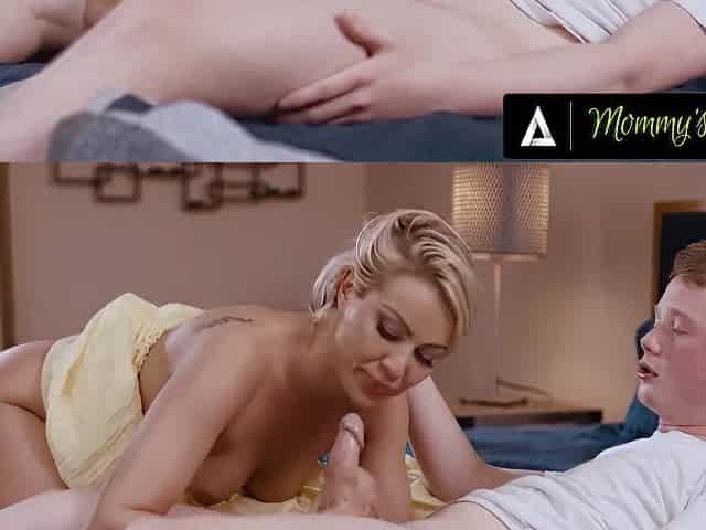 Stepmommys Boy - Pawg Blonde Milf Cherry Kiss Is Caught Ass Fingering Herself On Stepsons Porn