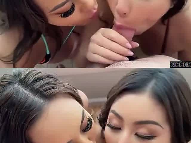 Wild Threesome - Nicole Wild, Nicole Doshi And Kazumi Squirts