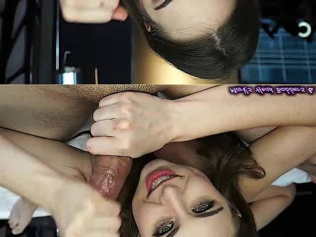Riley's blowjob creampie