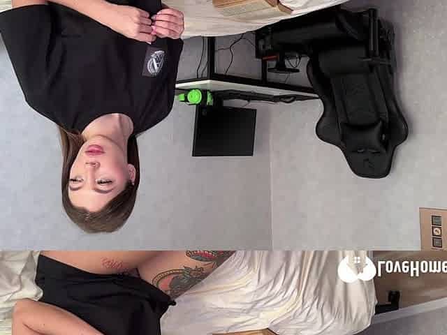 Getting a blow before having horny doggystyle style