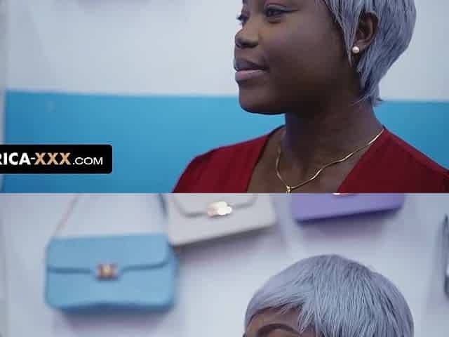 The breasty afro honey tries a recent sex toy