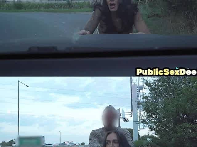 Cute busty bae got pussypounded outdoor