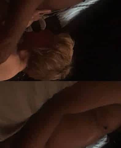 Wife sucking a BBC guy , she met on line swinger site .