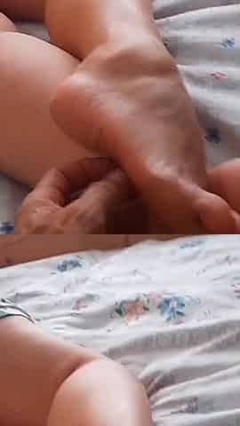 Amateur Blonde Mature Wife Enjoys Foot Worship