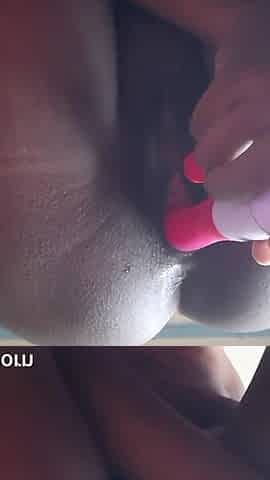 Bent Over Fucking My Pussy with Pink Dildo Intense Moaning Squirting Orgasms