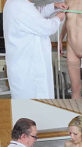 Vaginal Temperature Measurement of Hot Skinny Mature Gwen Cortez