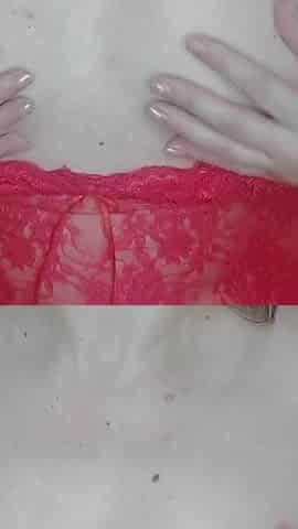 MILF Plays with Her Small Tits