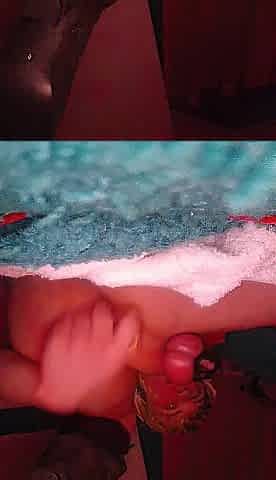sissy masturbates and pees like a angel and cums