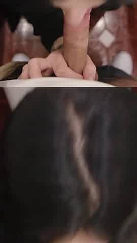 Cum in Pussy Without a Condom in a Public Toilet