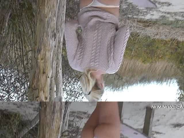 Cute Blonde Babe fucked in the Ass by Stranger !!