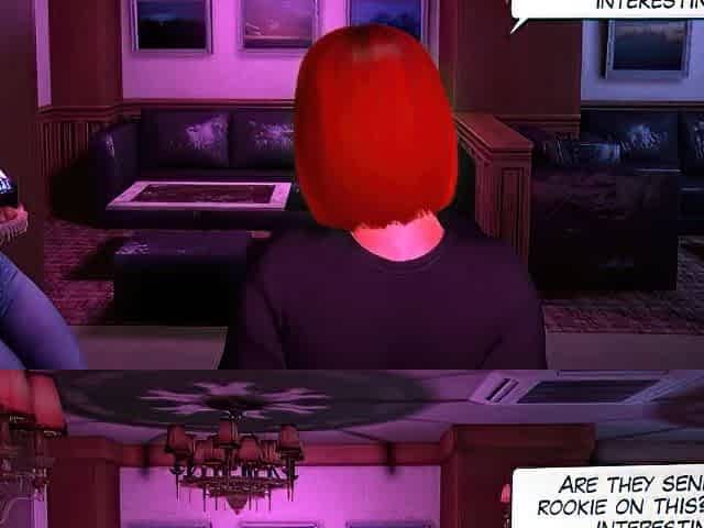 Foxy 3D Superwoman bounces up and down on a cock