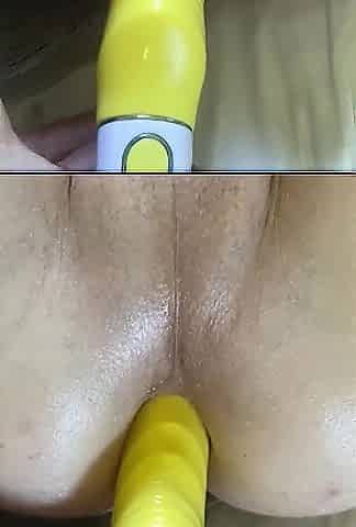 I GIVE HIM A PROSTATE MASSAGE WITH A SEX TOY WHILST THIS CHAB MILKS HIS JOCK.( Giant Load)