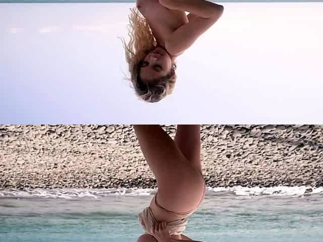 Beautiful blonde babe franziska facella solo masturbation