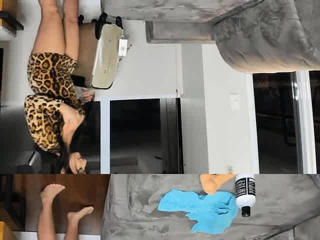 Hot brunette gives you a nice close up masturbation