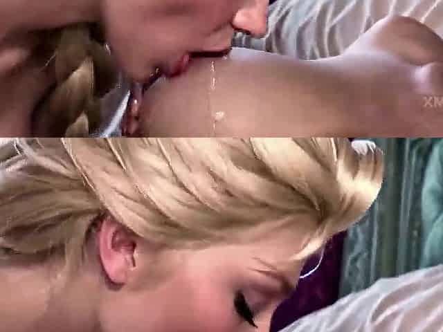Hawt Frozen Beauties craves Sex - Hawt AI Lesbos and Generated Pov FFM Three-some Sex with Jizz flow