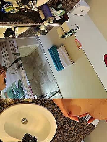 Hawt Blond Filmed Mirror Banging - Kaci Kennedy