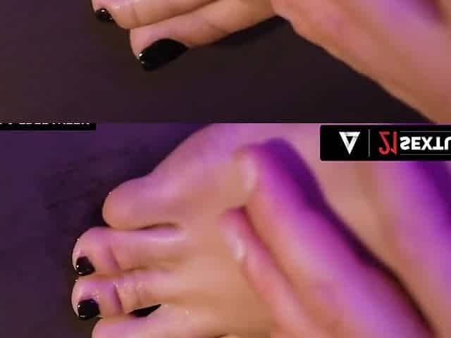 Sexiest Bartender Gets Her Feet Covered By Cum With Kristof Cale And Alyssa Bounty