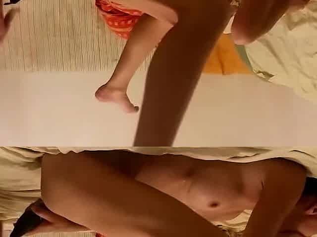 Cucumber Vibrator Fun with Hubby - Squirting Milf's Orgasm