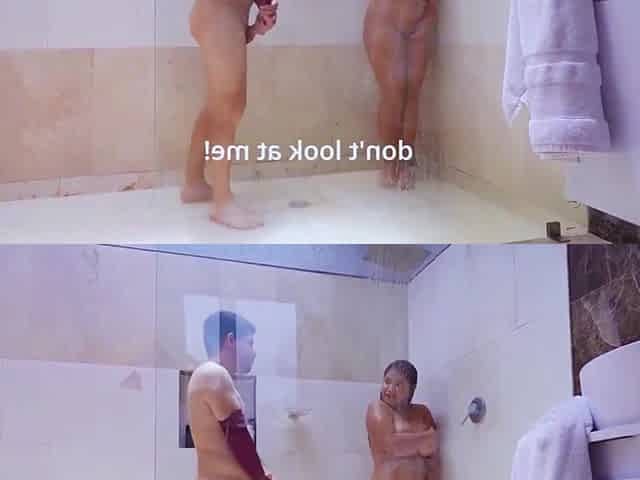 Spic Big Natural Juggs Hump In The Shower