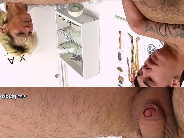 Aged Nurse Jerks Youthful Wang