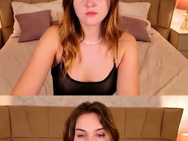 Small titted redhead amateur riding penis in close up